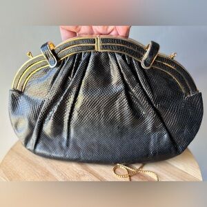 Vintage Judith Leiber Black Clutch